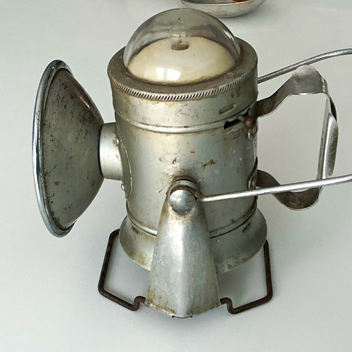 Vintage silver metal glass - metal,