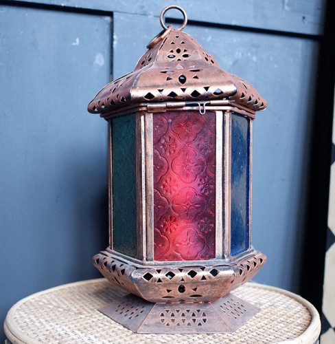 Vintage moroccan table - table, lamp