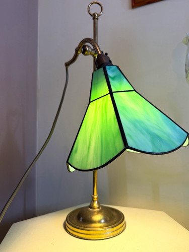 Vintage retro table - table, lamp