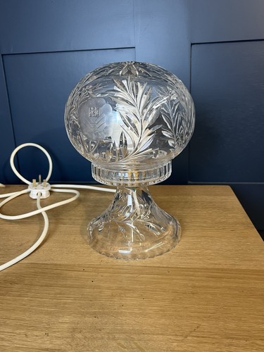 Vintage crystal glass table - glass,