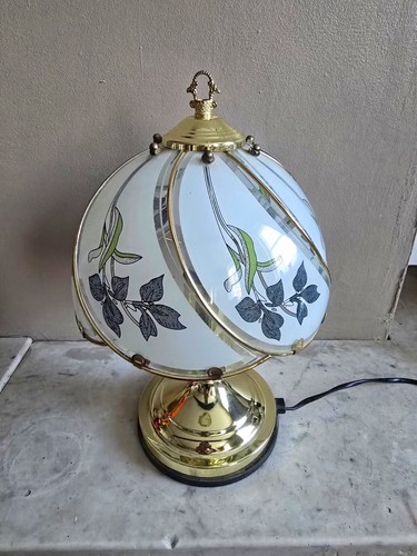 Vintage floral glass dome - vintage,