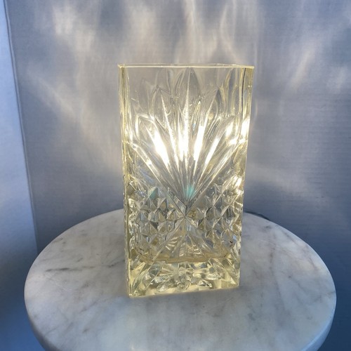Maison cut glass table - cut,