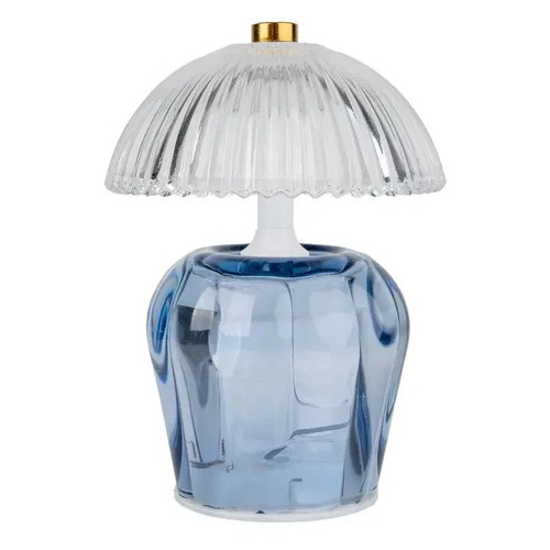 Vintage ridged glass - led, table