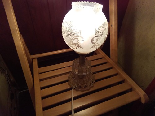 Vintage electric table lamp - vintage,