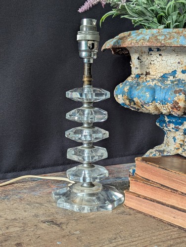 Vintage cut glass table - vintage,