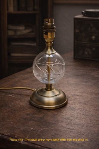 Vintage style table lamp brass - lamp,