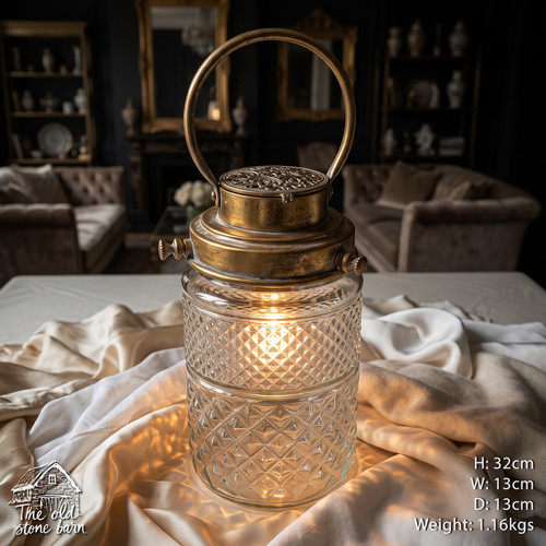 Led glass light - light, table